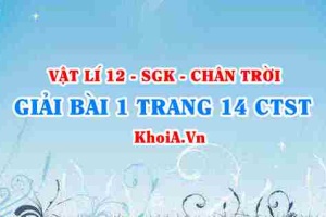 Bài 1 trang 14 Vật lí 12 Chân trời Sáng tạo